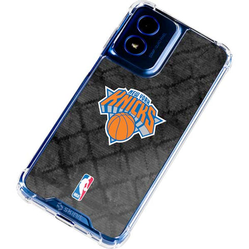 NBA New York Knicks Dark Rust Moto G 5G (2024) Clear Case